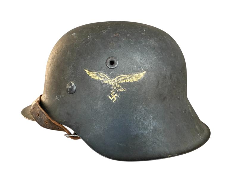 WH (Luftwaffe) Single Decal M42 Combat Helmet - Nice Used Condition