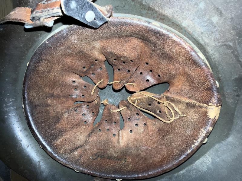 WH (Heer) M42 Single Decal Combat Helmet - Nice Used Condition