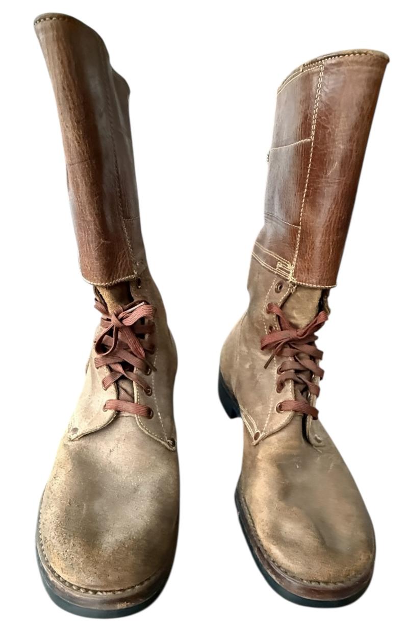 U.S. M1943 Service Boots Dated Sized 8 1/2 - Nice Used Condition