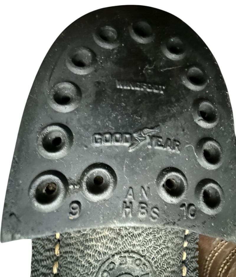 U.S. M1943 Service Boots Dated Sized 8 1/2 - Nice Used Condition