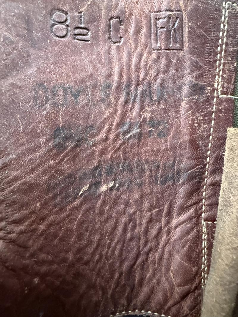 U.S. M1943 Service Boots Dated Sized 8 1/2 - Nice Used Condition