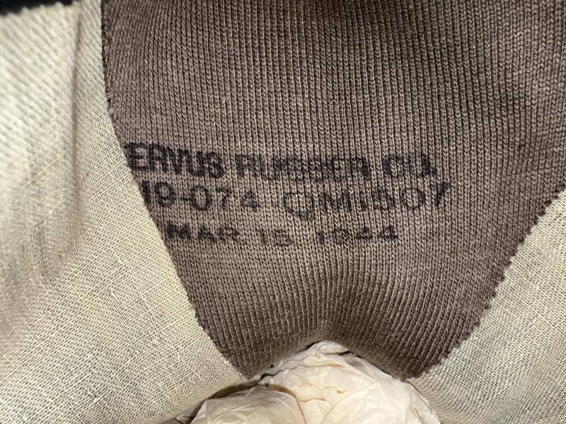 U.S. Second Pattern Artic Cloth Top Overshoes - Unissued Condition