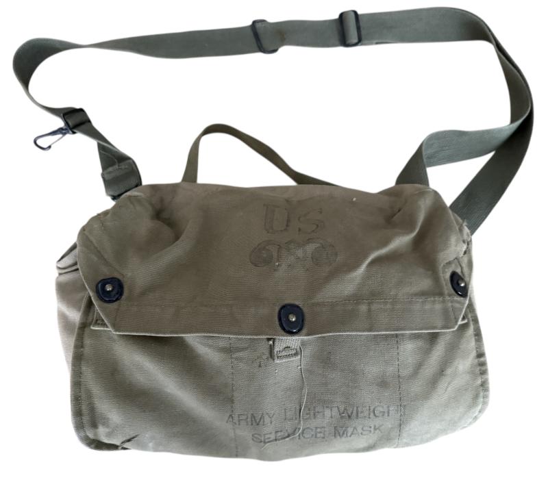 U.S. M3 Lightweight Gas Mask and M6 Carrier - Nice Used Condition