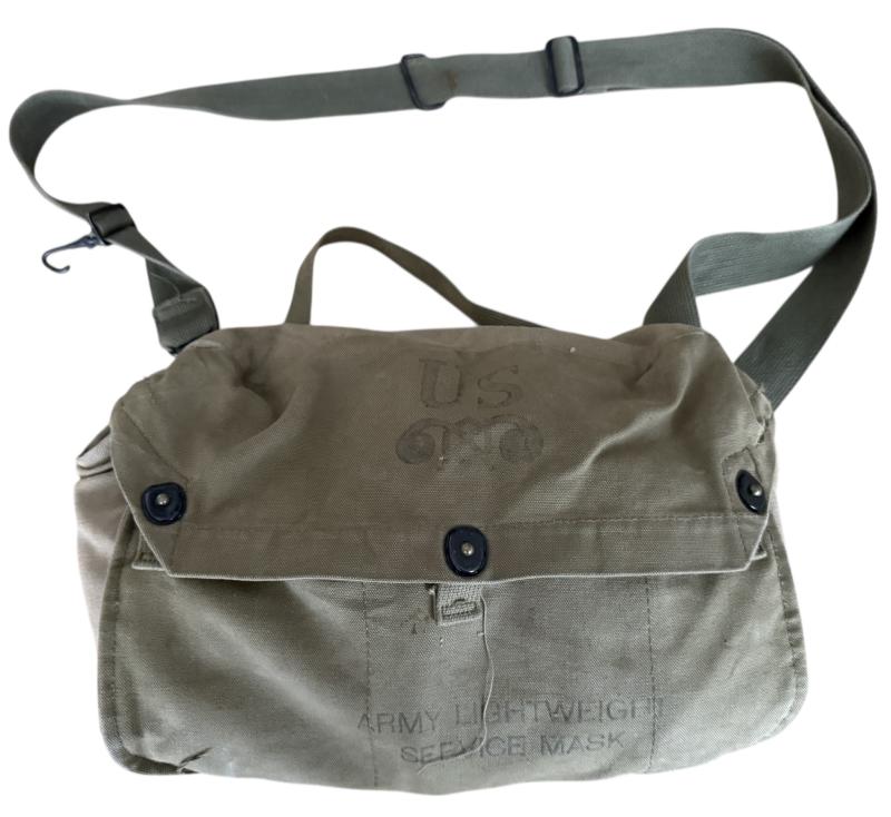 U.S. M3 Lightweight Gas Mask and M6 Carrier - Nice Used Condition