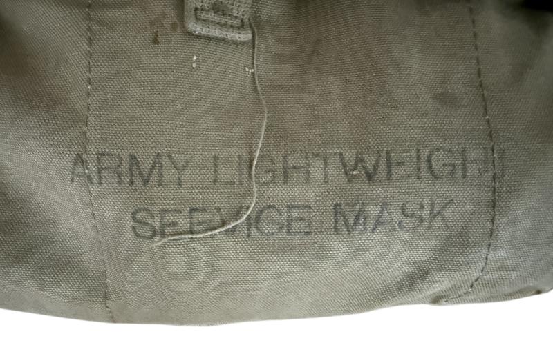 U.S. M3 Lightweight Gas Mask and M6 Carrier - Nice Used Condition