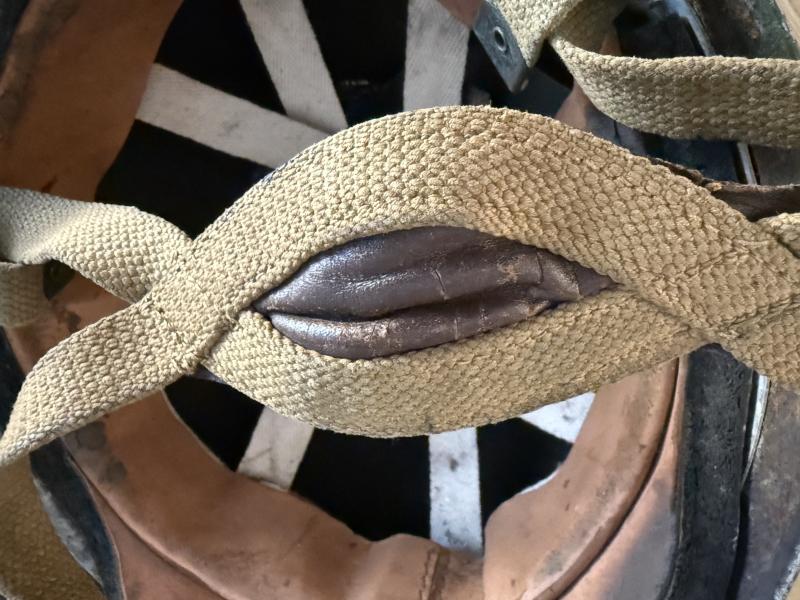 British (Airborne) MK3 Paratrooper/Airborne Combat Helmet 1944 Size 7 3/4 - Nice Used Condition