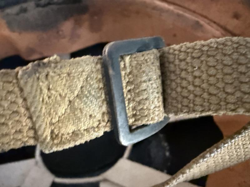 British (Airborne) MK3 Paratrooper/Airborne Combat Helmet 1944 Size 7 3/4 - Nice Used Condition