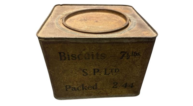British Biscuits Ration Tin 1944 - Nice Used Condition