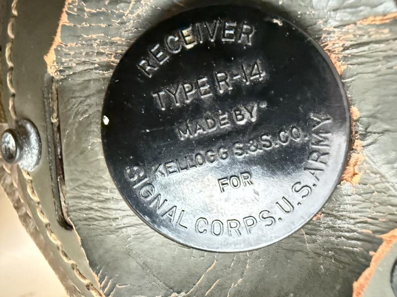 U.S. Tank i.e. Crash Helmet Complete With Earphones And Goggles - Nice Used Condition