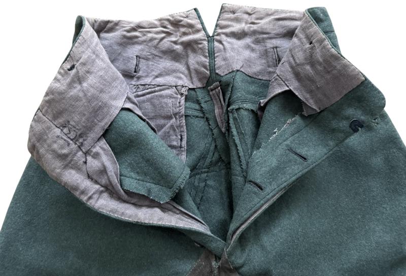 WH (HEER) M36 Cavalry Trousers Executed In Dutch Wool and Dutch Made 1939 - Near Mint Condition