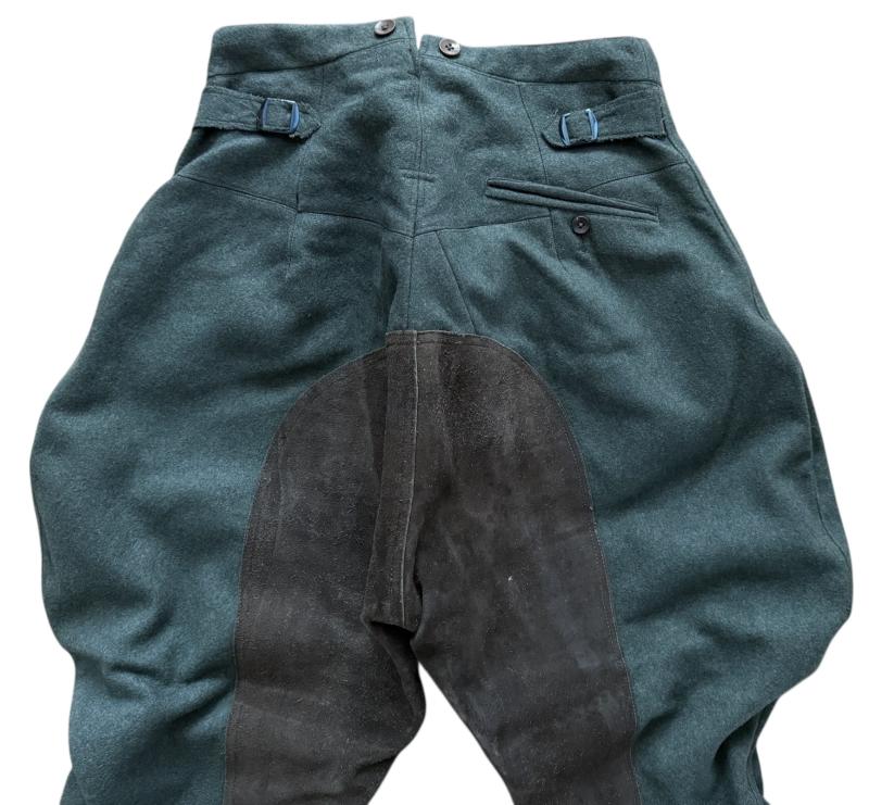 WH (HEER) M36 Cavalry Trousers Executed In Dutch Wool and Dutch Made 1939 - Near Mint Condition
