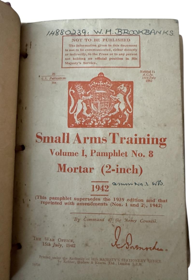British Small Arms Training Volume 1 - Nice Used Condition