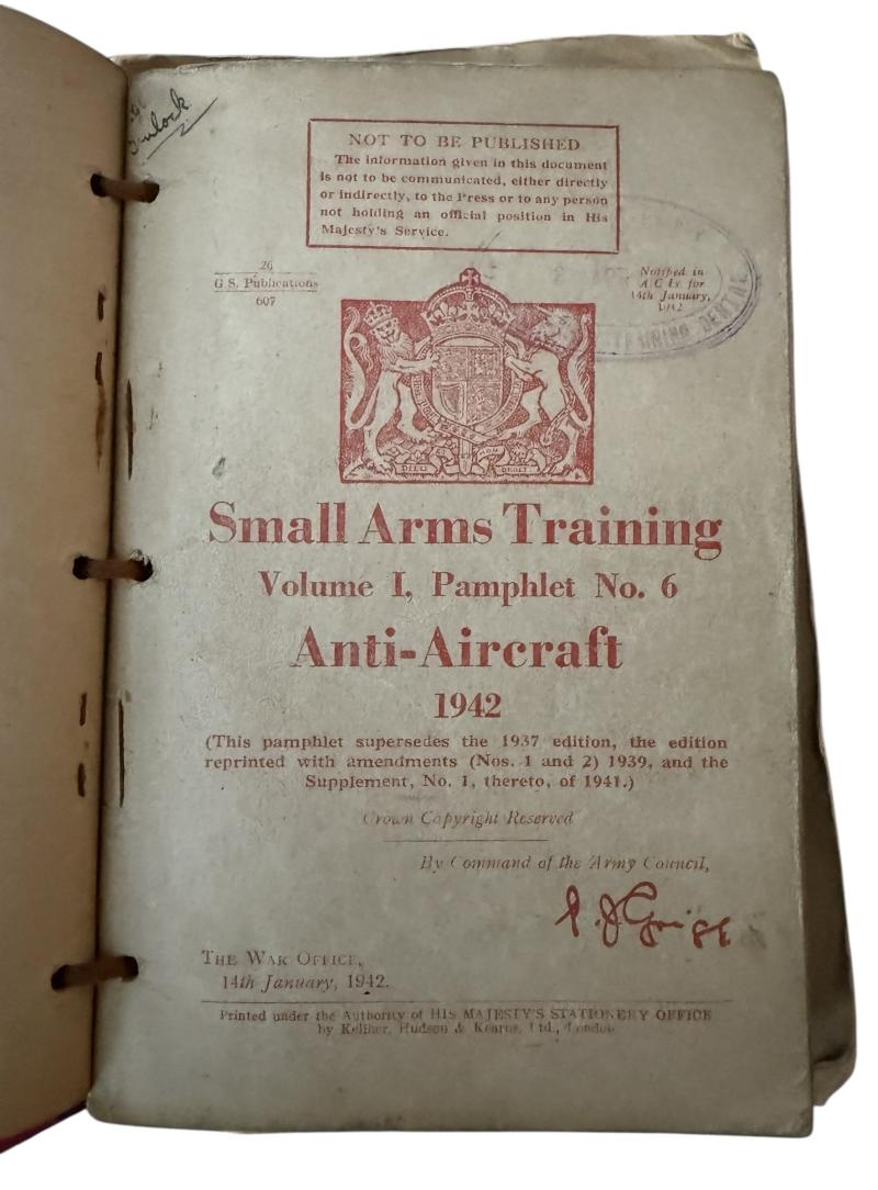 British Small Arms Training Volume 1 - Nice Used Condition