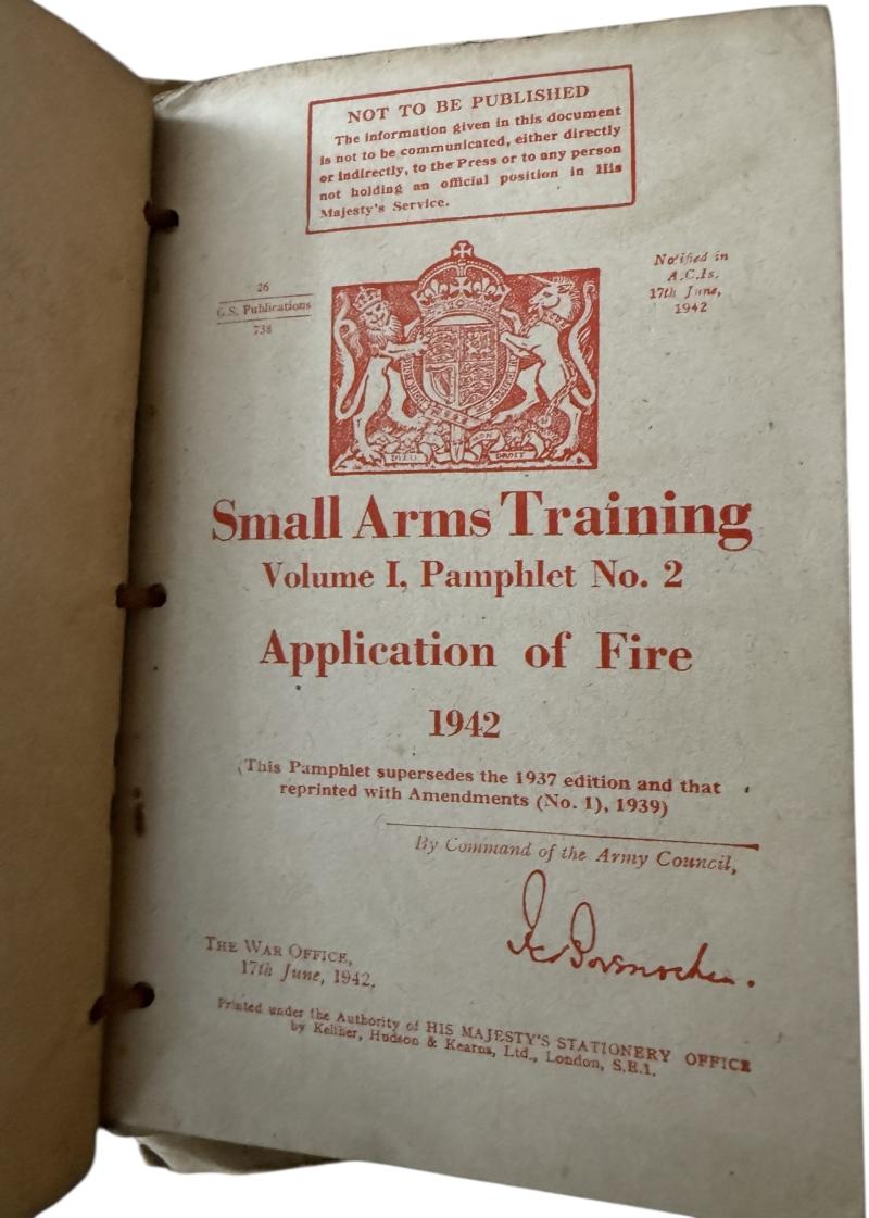 British Small Arms Training Volume 1 - Nice Used Condition