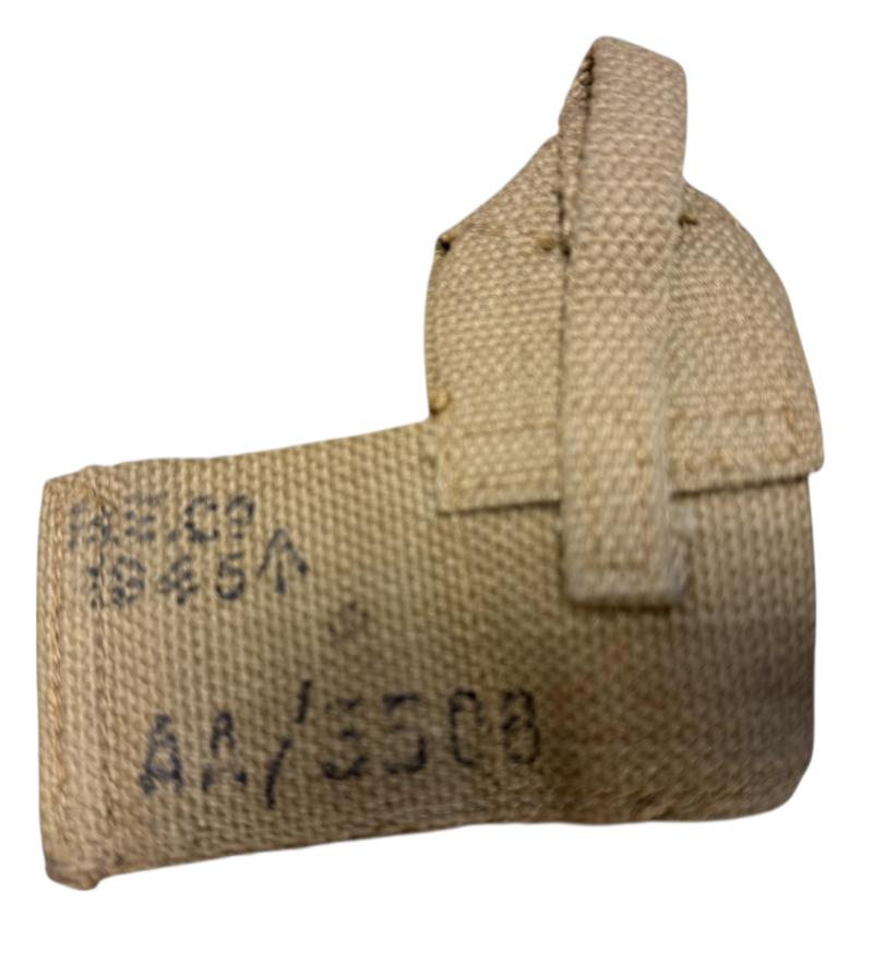 Rare British (Airborne) Sten MK V Gun Blanking Plate Canvas Frog 1945 - Unussued - Condition