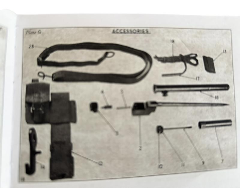 Rare British (Airborne) Sten MK V Gun Blanking Plate Canvas Frog 1945 - Unussued - Condition