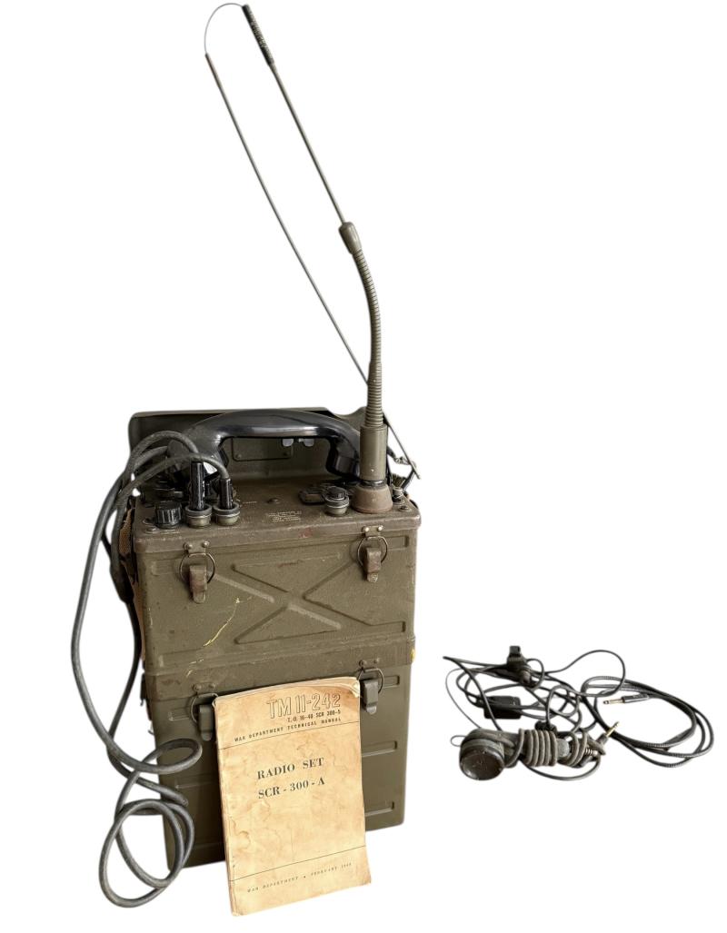 U.S. BC-1000 (SCR-300) Back Pack Radio 1944 Dated Complete - Nice Used Condition