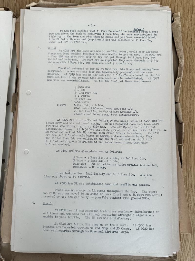 Extremely Rare Official Military After The Battle Report Arnhem 1944 - Nice Used Condition