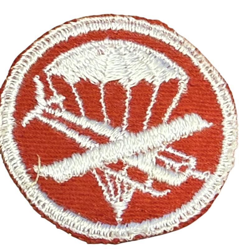 U.S.  Airborne Officers Glider Artillery and/or Engineers Cap Patch - Nice Used Condition
