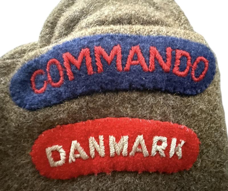 British 1937 Pattern Battle Dress Mounted To A Commando of Danish Nationality - Nice Used Condition