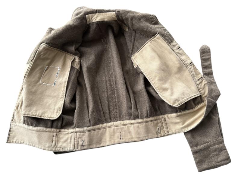 British 1937 Pattern Battle Dress Mounted To A Commando of Danish Nationality - Nice Used Condition