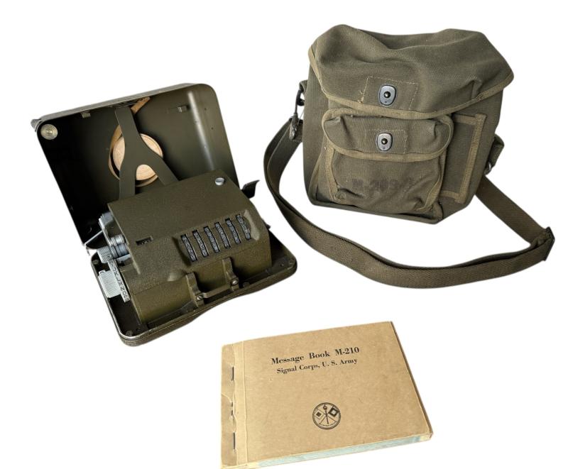 U.S. (Airborne)M-209-B Converter i.e. Mechanical Cipher Machine 1942 Dated & Carrying Case - Unussued Condition