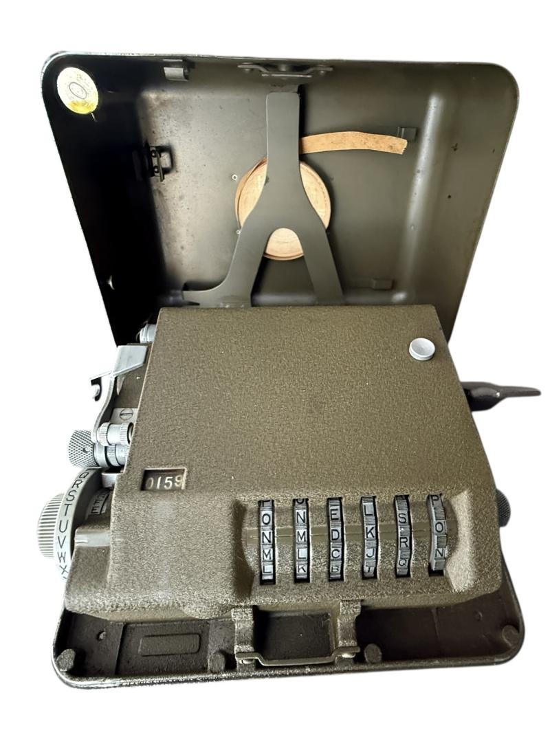 U.S. (Airborne)M-209-B Converter i.e. Mechanical Cipher Machine 1942 Dated & Carrying Case - Unussued Condition