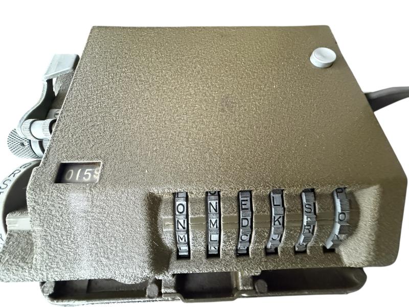 U.S. (Airborne)M-209-B Converter i.e. Mechanical Cipher Machine 1942 Dated & Carrying Case - Unussued Condition