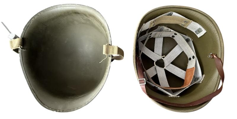 U.S. M1 Helmet Fitted With Hawley Liner - Nice Used Condition