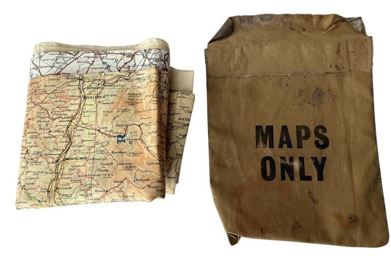 British Silk Escape Map And Escape Map Wallet - Nice Used Condition