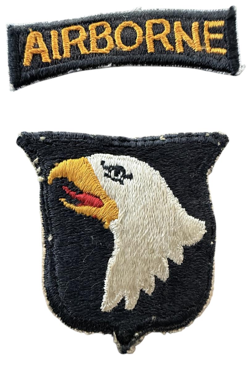 ORIGINAL WW2 US 101st AIRBORNE DIVISION CLOTH SHOULDER PATCH