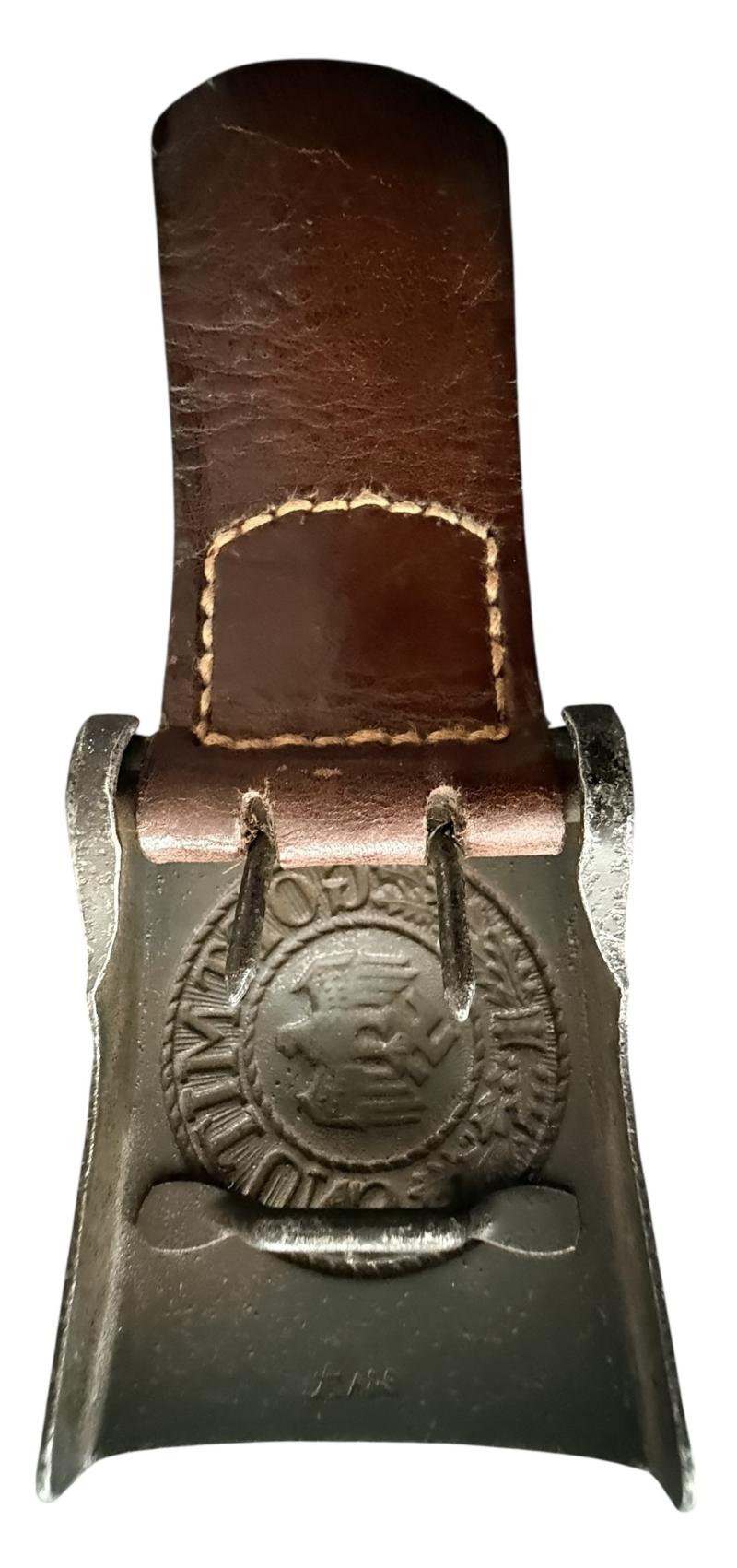 WH (Heer) EM/NCO's Belt & Buckle - Nice Used Condition