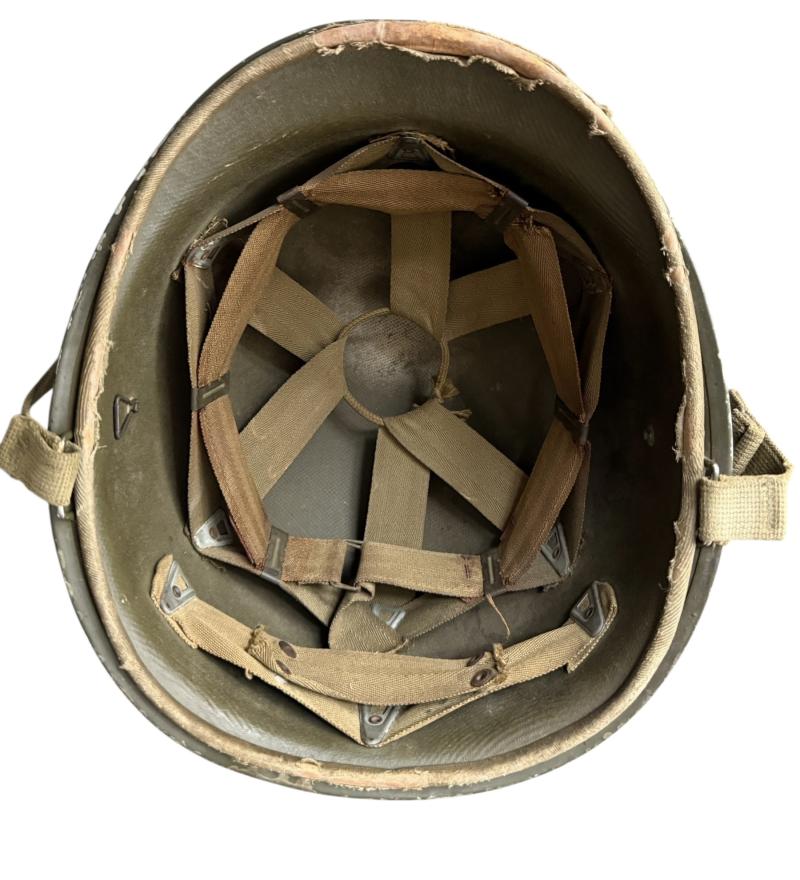 U.S. M1 Helmet Fitted With Hawley Liner - Nice Used Condition