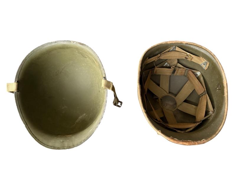 U.S. M1 Helmet Fitted With Hawley Liner - Nice Used Condition