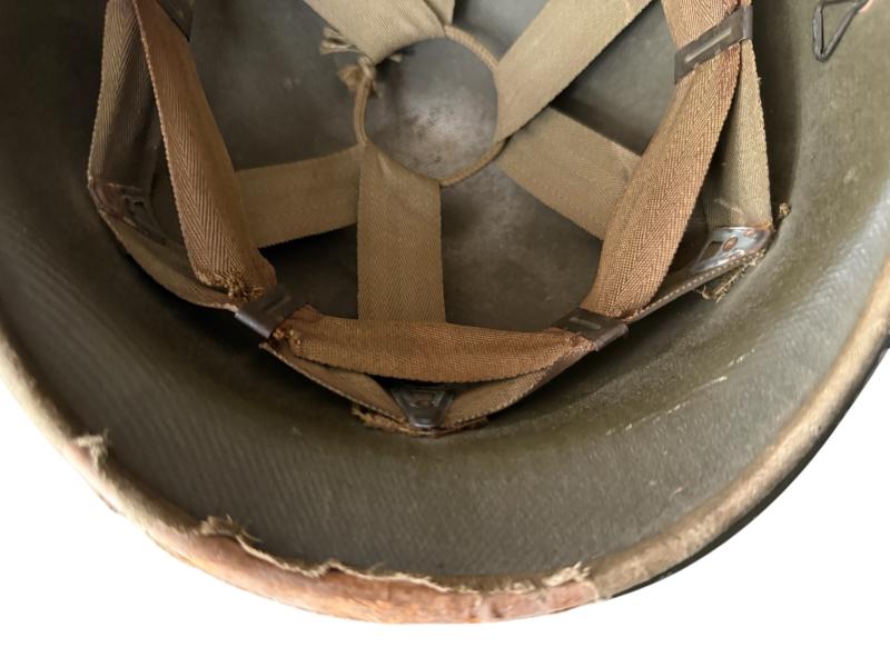 U.S. M1 Helmet Fitted With Hawley Liner - Nice Used Condition