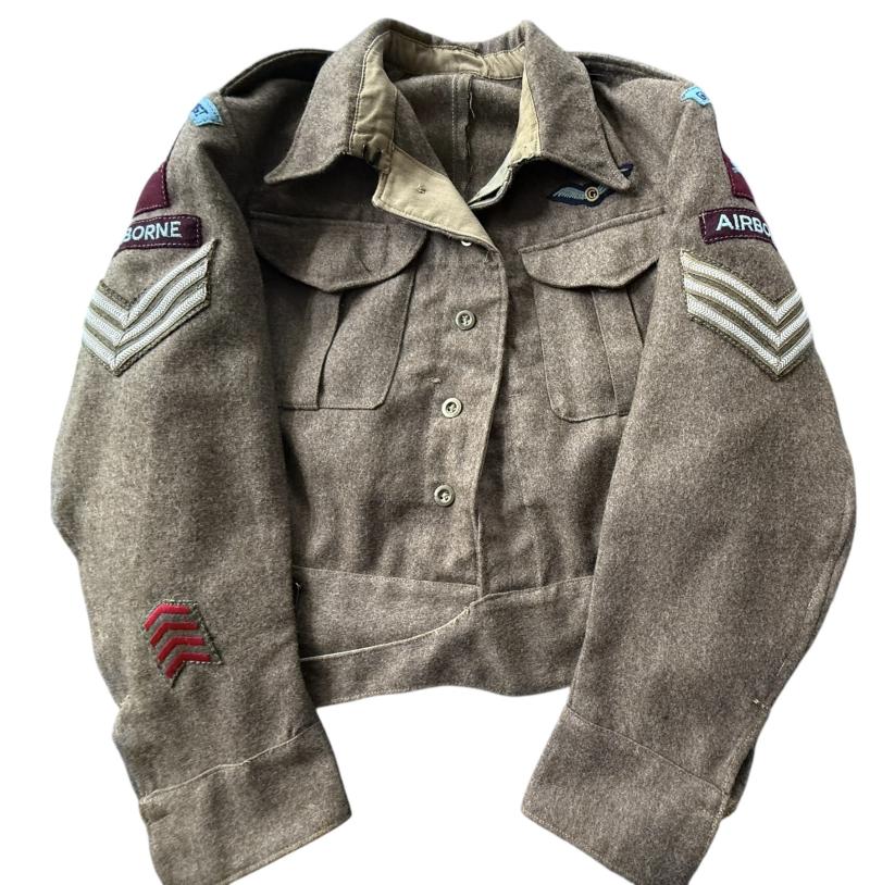 British (Airborne) Pattern 1937 Glider Pilot Regiment Battle Dress Badge 2nd Glider Pilot 1942 Dated