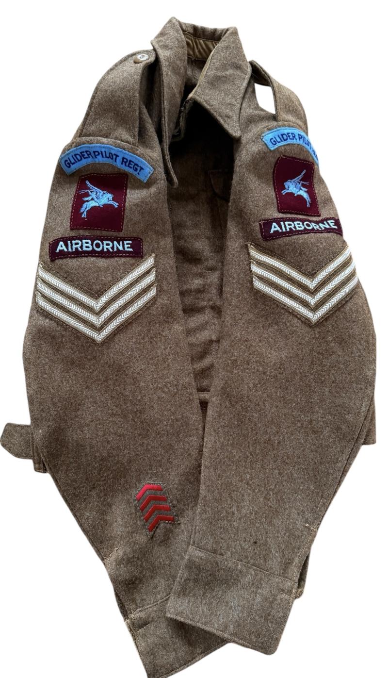 British (Airborne) Pattern 1937 Glider Pilot Regiment Battle Dress Badge 2nd Glider Pilot 1942 Dated