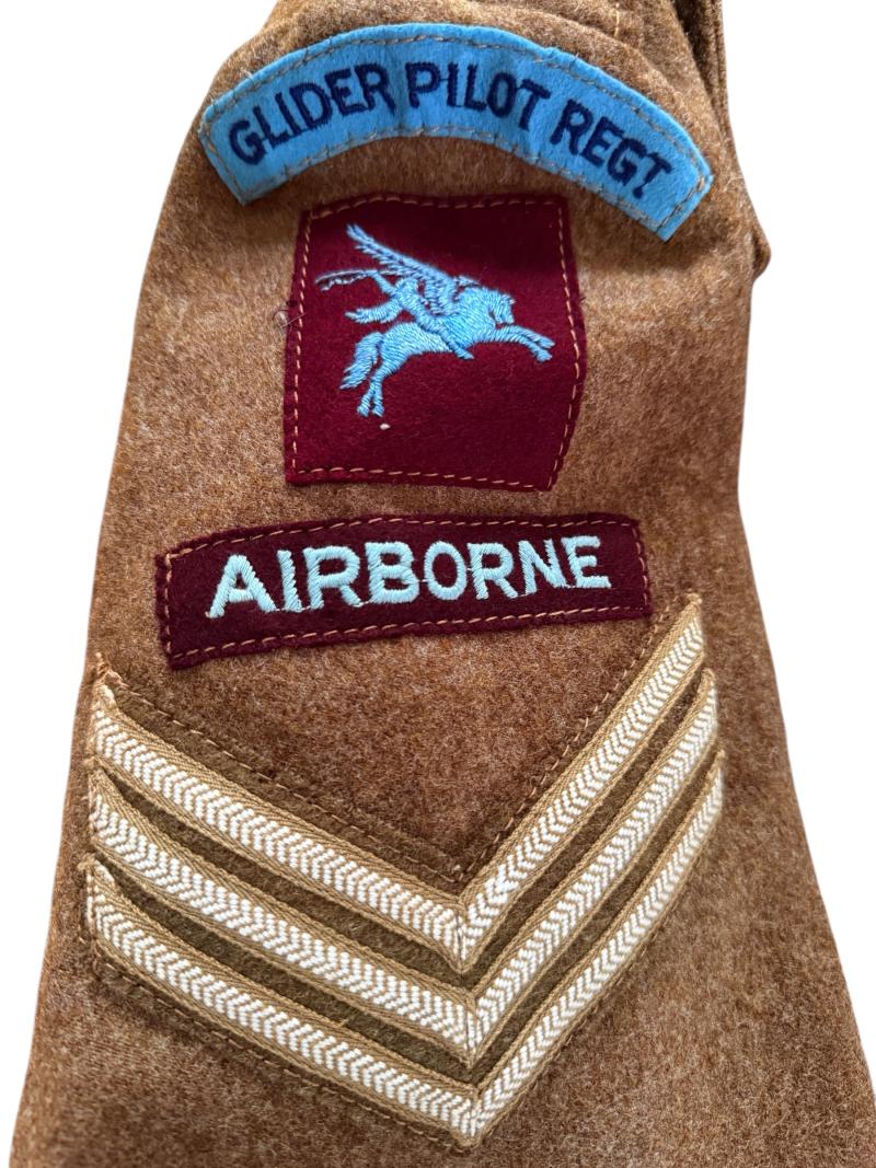 British (Airborne) Pattern 1937 Glider Pilot Regiment Battle Dress Badge 2nd Glider Pilot 1942 Dated