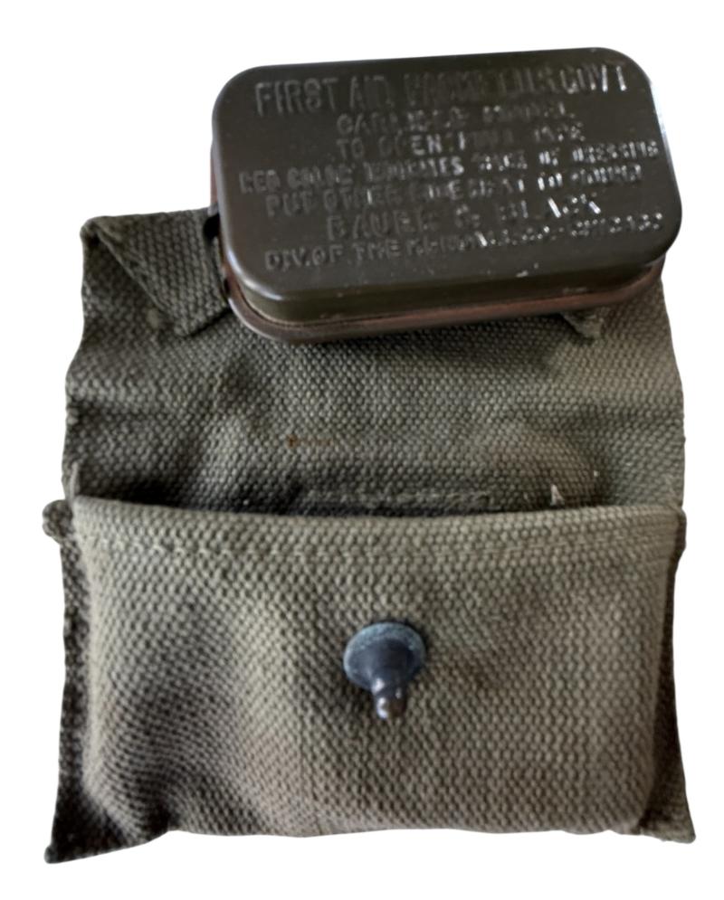 U.S. M1942 First Aid Pouch With Contents - Nice Used Condition
