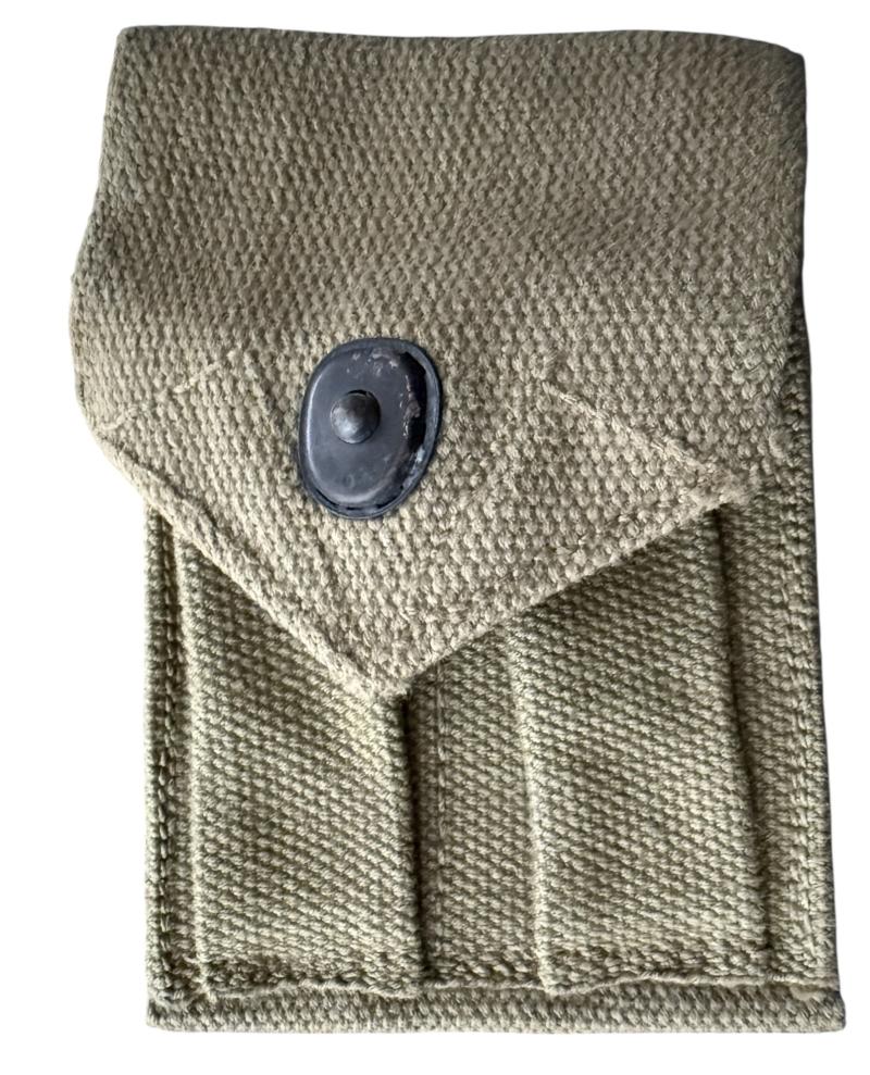 U.S. M1923 Double Pocket Magazine Pouch 1943 - Nice Used Condition