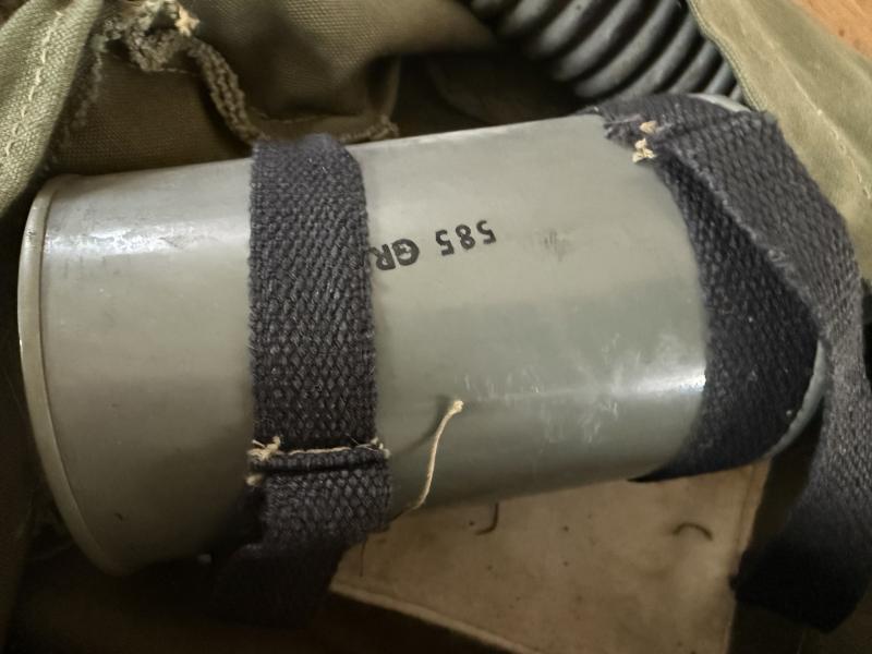 U.S. M3 Lightweight Gas Mask and M6 Carrier - Unissued Condition