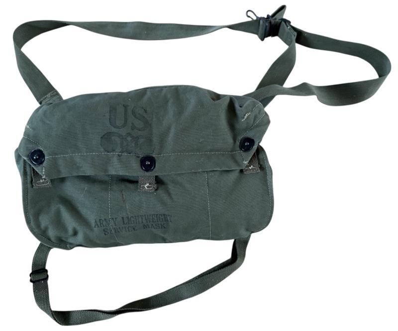 U.S. M3 Lightweight Gas Mask and M6 Carrier - Unissued Condition