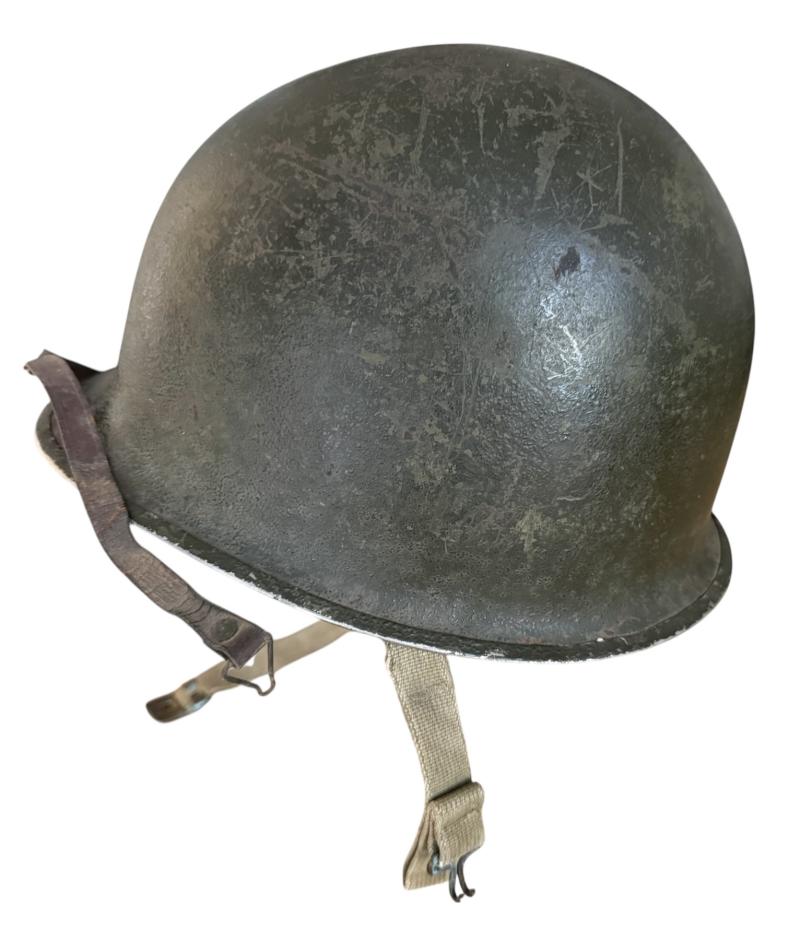 U.S. M1 Combat Helmet Fitted With Firestone Liner - Nice Used Condition