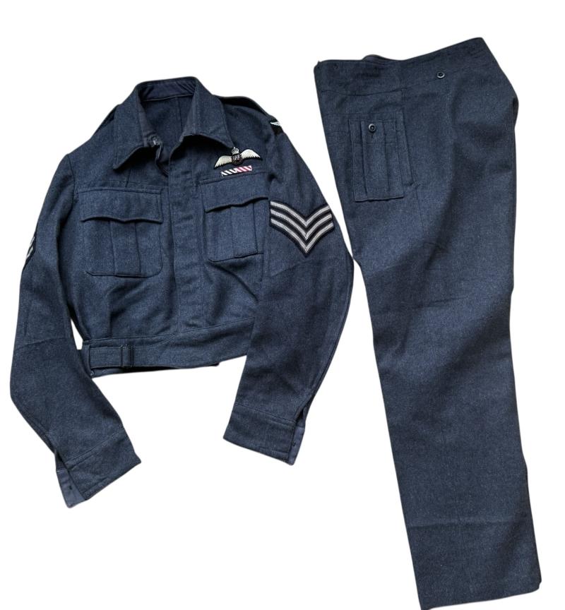 British Royal Air Force Battle Dress Blouse & Trousers - Nice Used Condition