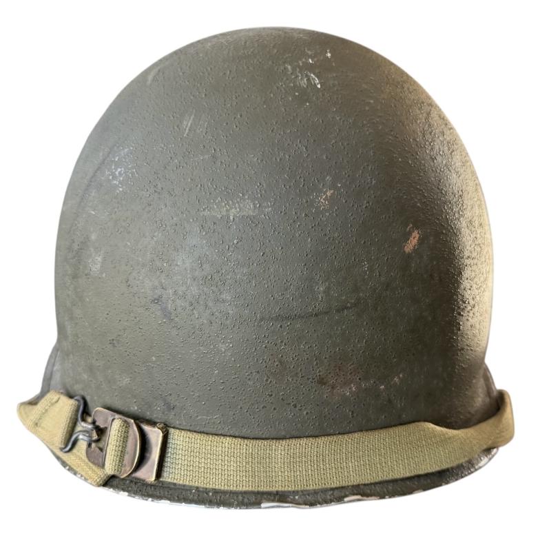 U.S. M1 Helmet Fitted With M1 Westinghouse Liner - Nice Used Condition