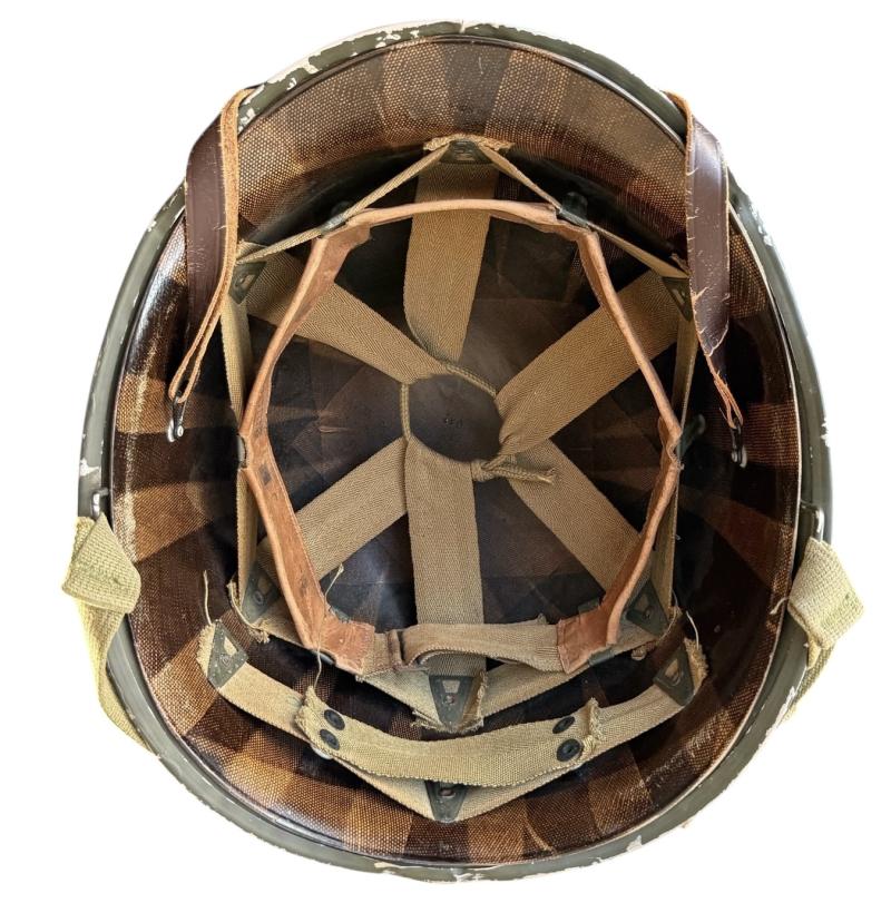 U.S. M1 Helmet Fitted With M1 Westinghouse Liner - Nice Used Condition