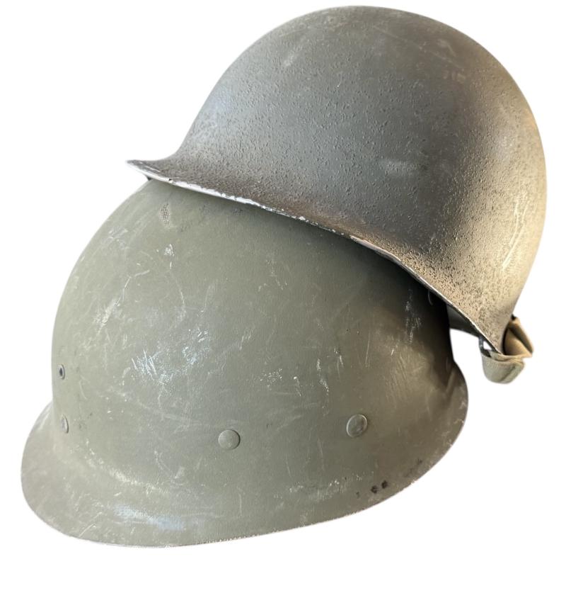U.S. M1 Helmet Fitted With M1 Westinghouse Liner - Nice Used Condition