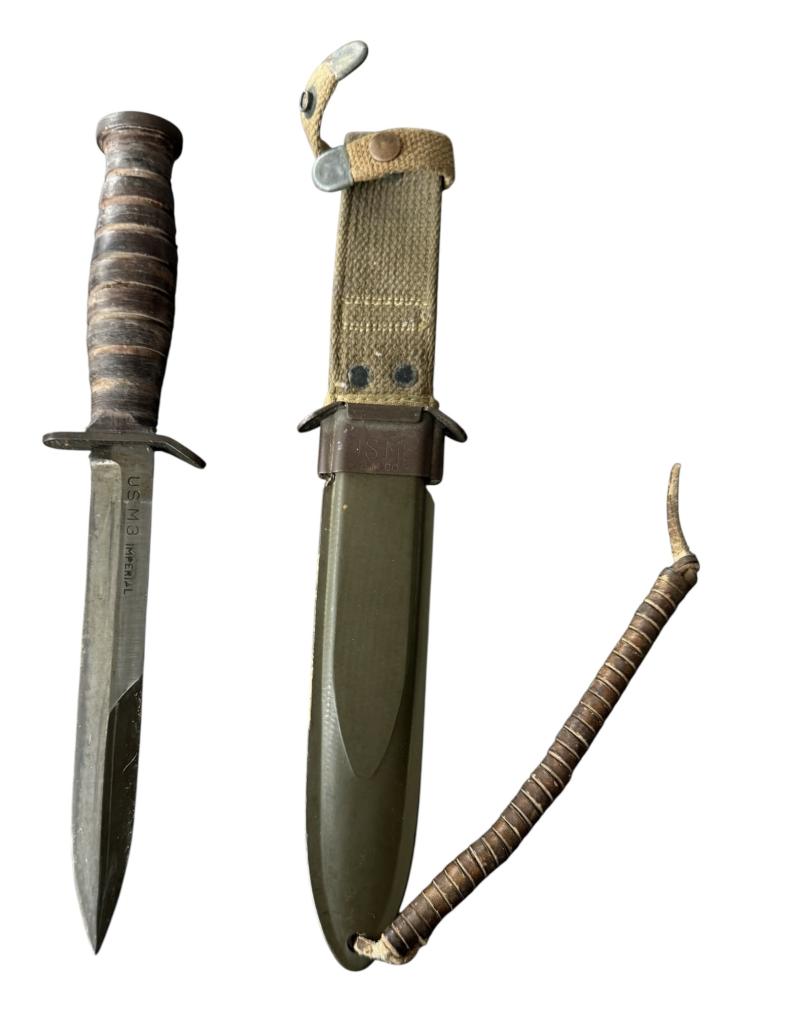 U.S. 2nd Model M3 Trench Knife and M8 Scabbard 