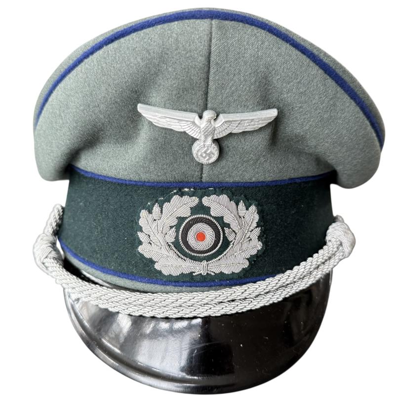 WH (Heer) Medical Officer's Visor Cap - Nice Used Condition