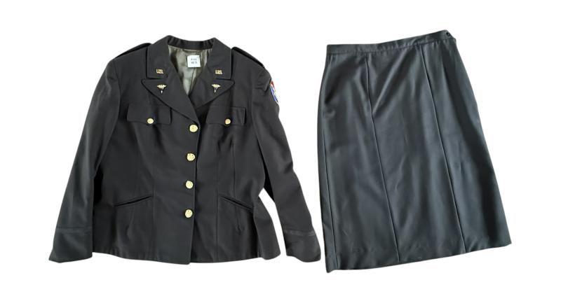 U.S. WAAC Nurse Jacket 1942 & Reproduction Skirt - Nice Used Condition